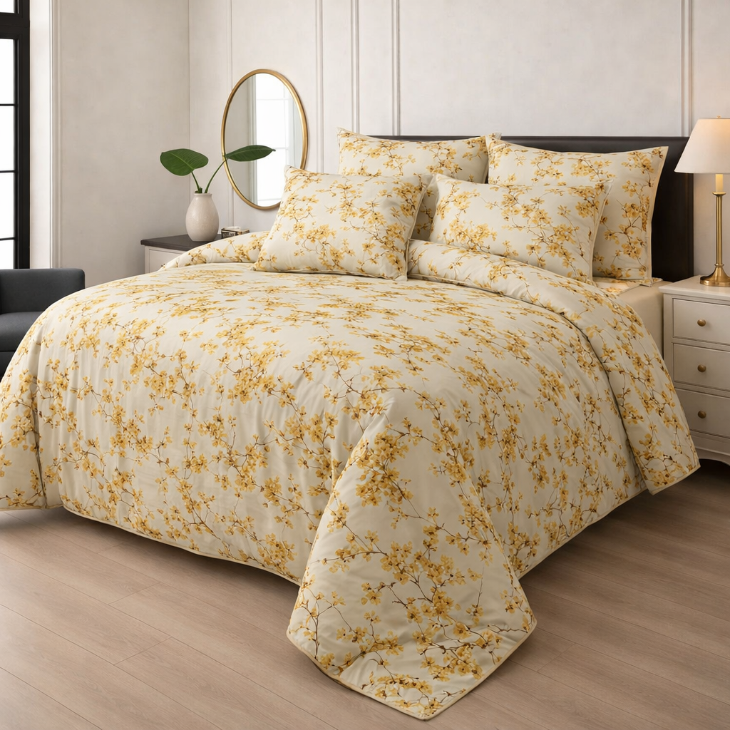 Winter Quilt/Razai Set SH-58 (Heavy polyester Filling)