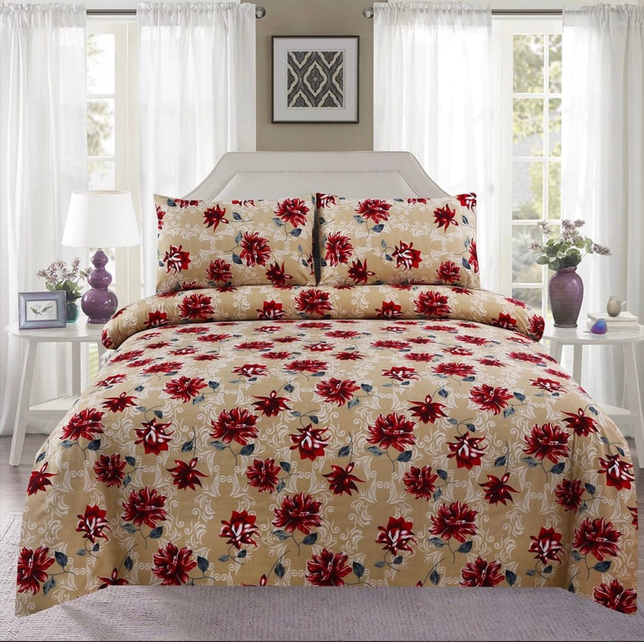 SKINY FLOR LITE COTTON COMFORTER SET-7PCS