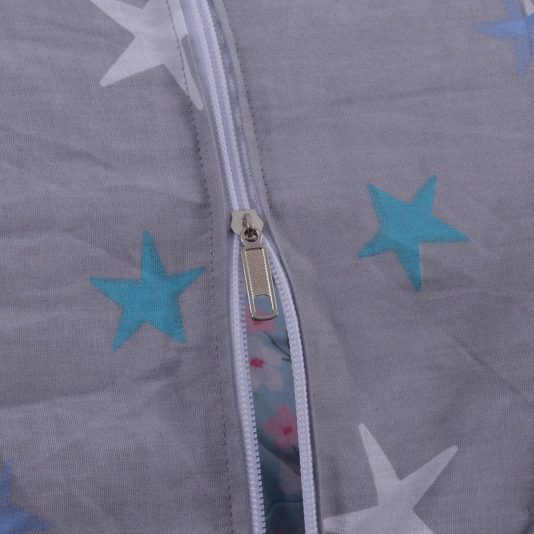 Printed Baby Mosquito Net with Pillow-Gray Star