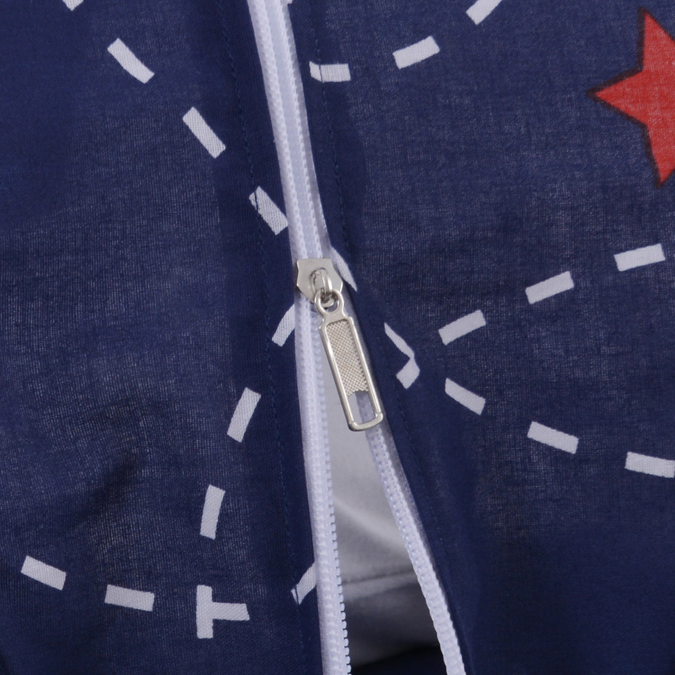 Printed Baby Mosquito Net with Pillow- Blue Star