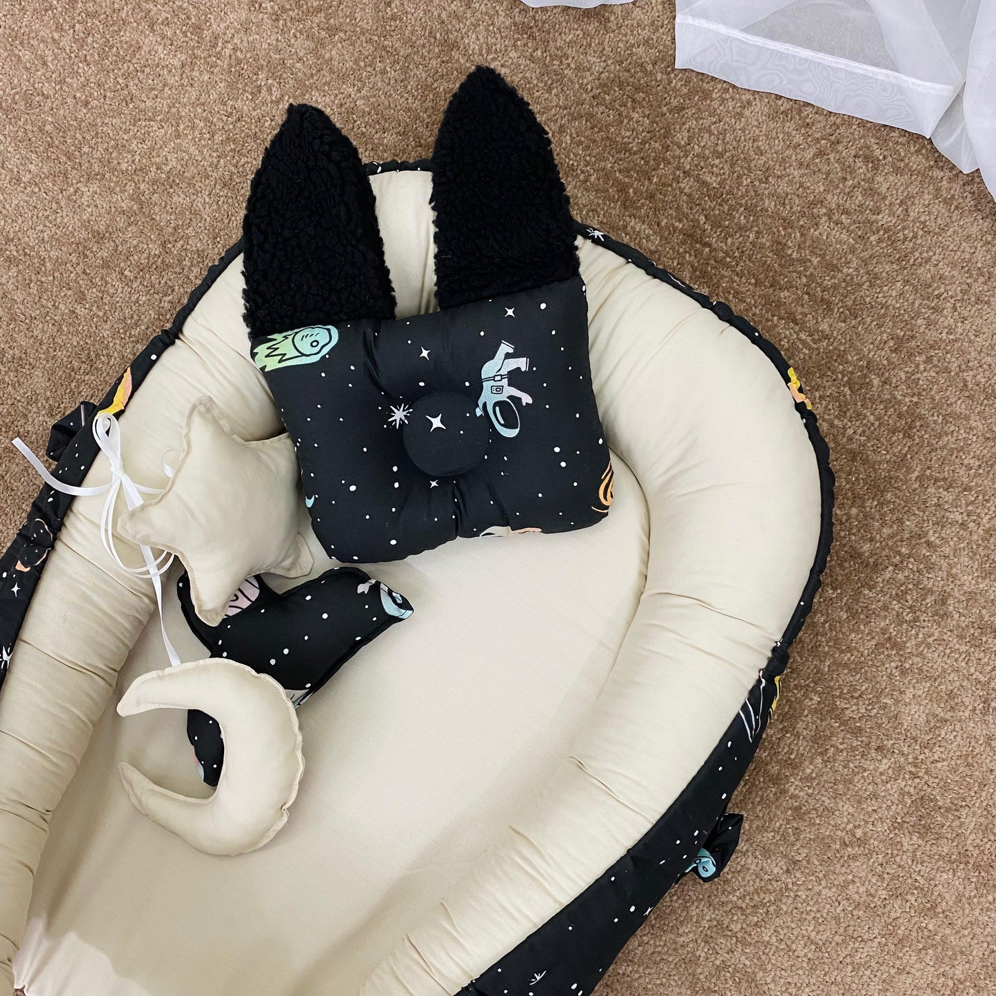 Printed Baby Nest with Hanging road-Galaxy