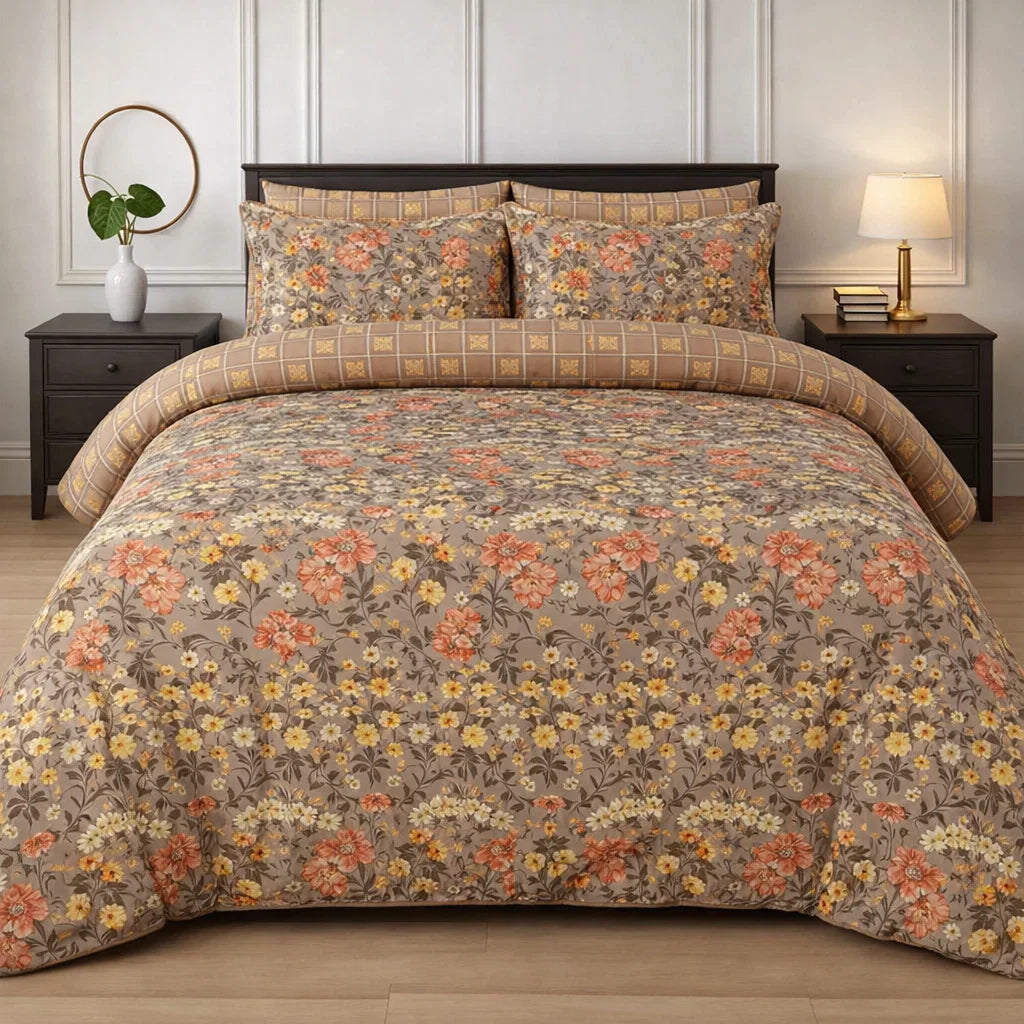 Winter Quilt/Razai Set SH-47 (Heavy polyester Filling)