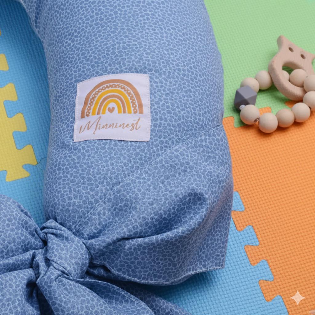 Printed Baby Nursing pillow with removable Cover-Dotted