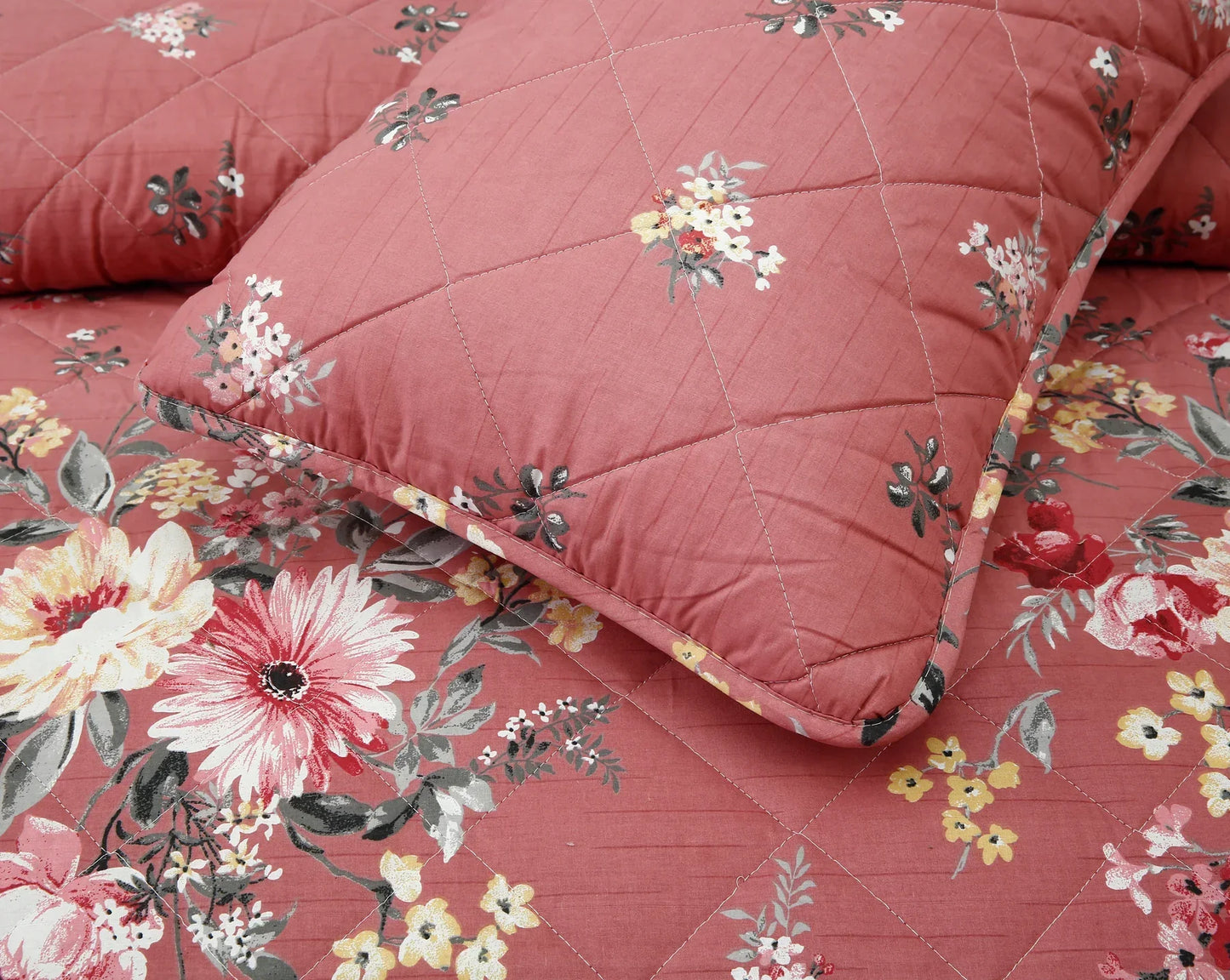 PINK COTTON COMFORTER SET-7PCS