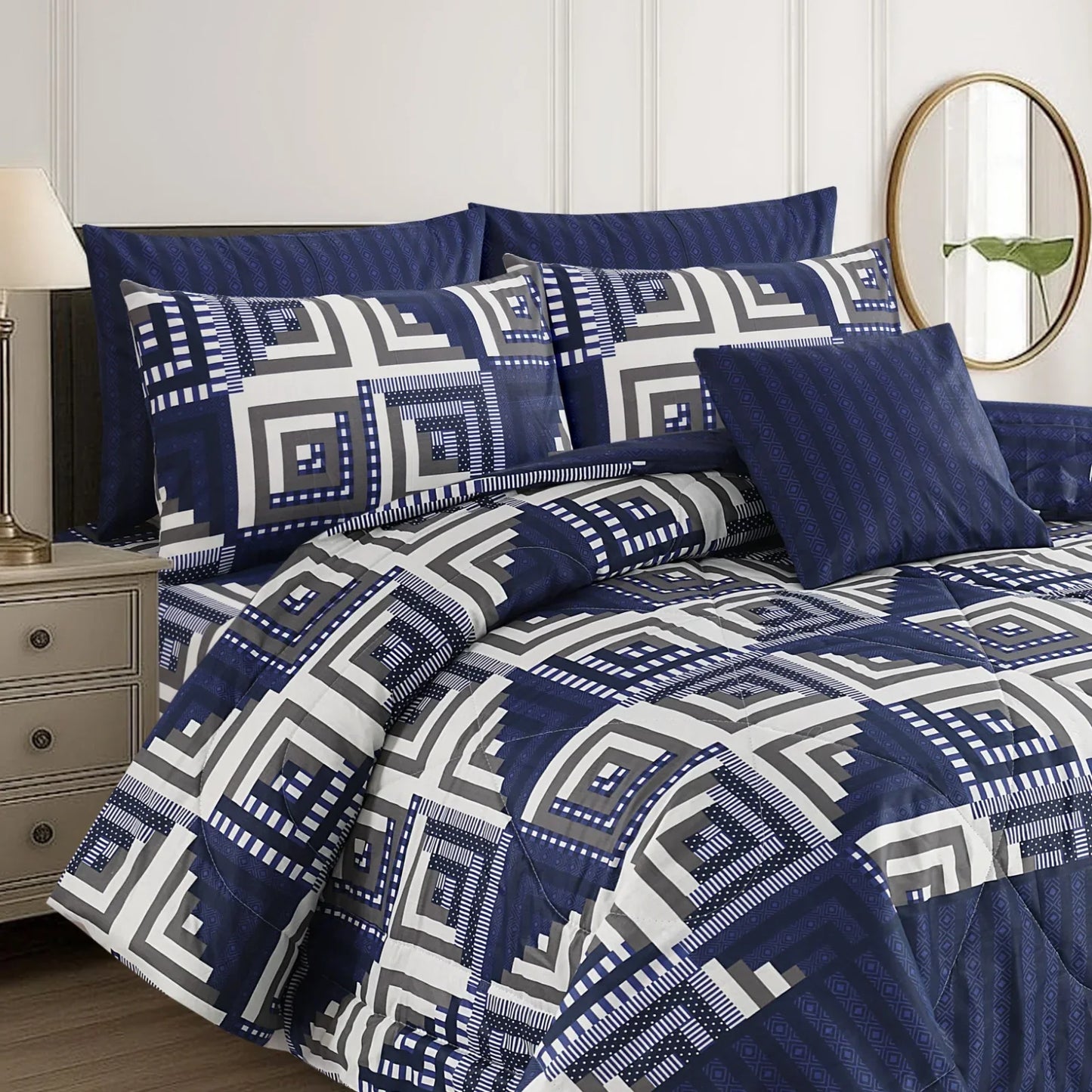 AUSTIN COTTON COMFORTER SET-7PCS