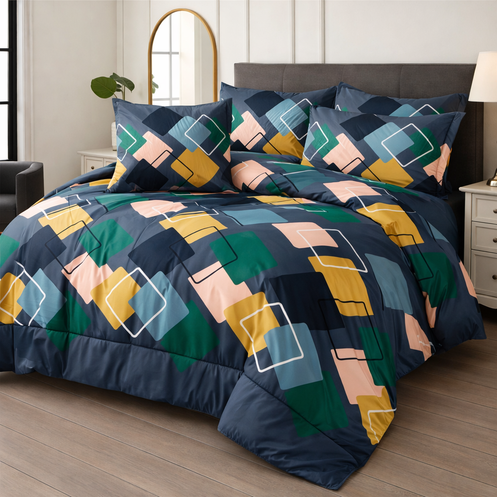 Winter Quilt/Razai Set SH-46 (Heavy polyester Filling)