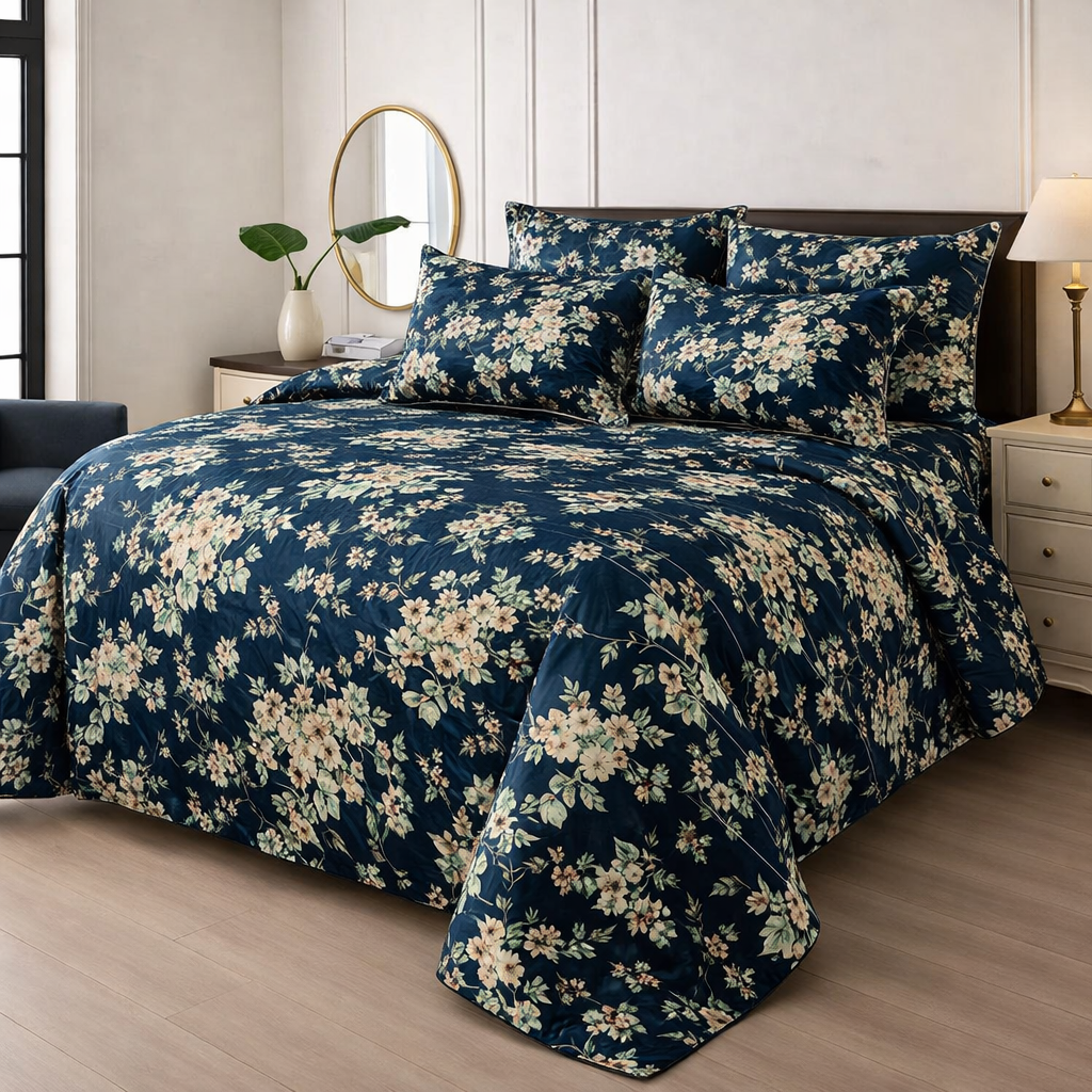 Winter Quilt/Razai Set SH-45 (Heavy polyester Filling)