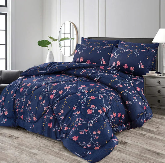 MIX LEAF  COTTON COMFORTER SET-7PCS