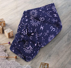 Sun Shine Printed Baby Bed Set-7 Pcs-Blue