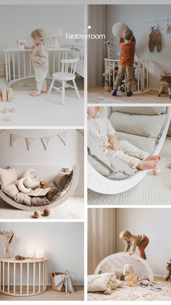 Baby Sensory Training Shake Chair for Children's, Learning Table, Climbing Arch