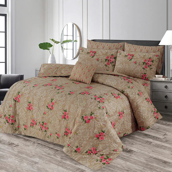 SKIN FLOR COTTON COMFORTER SET-7PCS