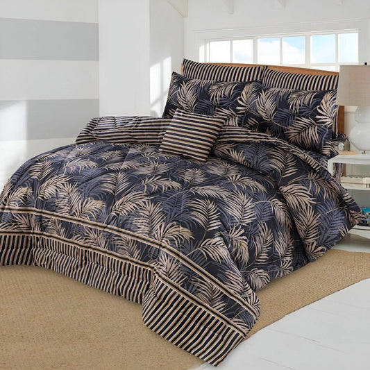 M.Z LEAF COTTON COMFORTER SET-7PCS