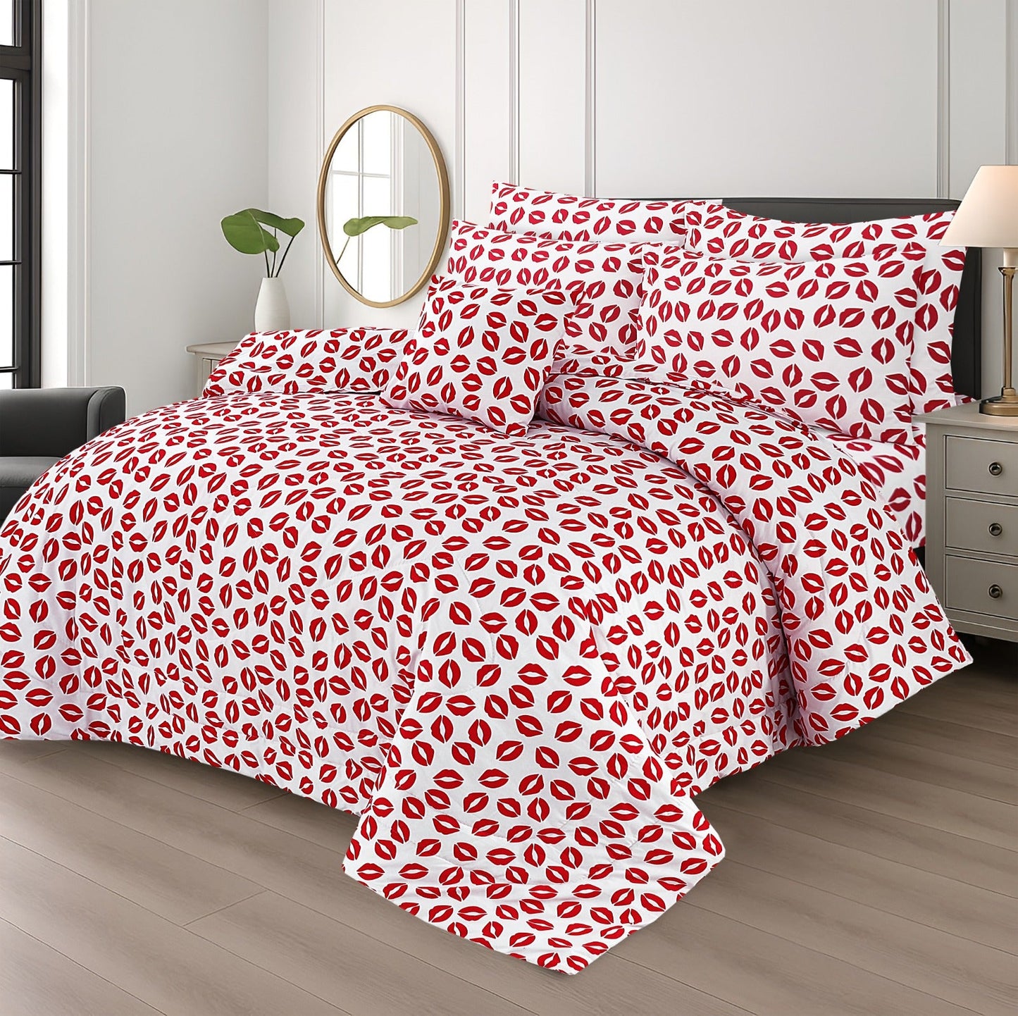 LIPS COTTON COMFORTER SET-7PCS