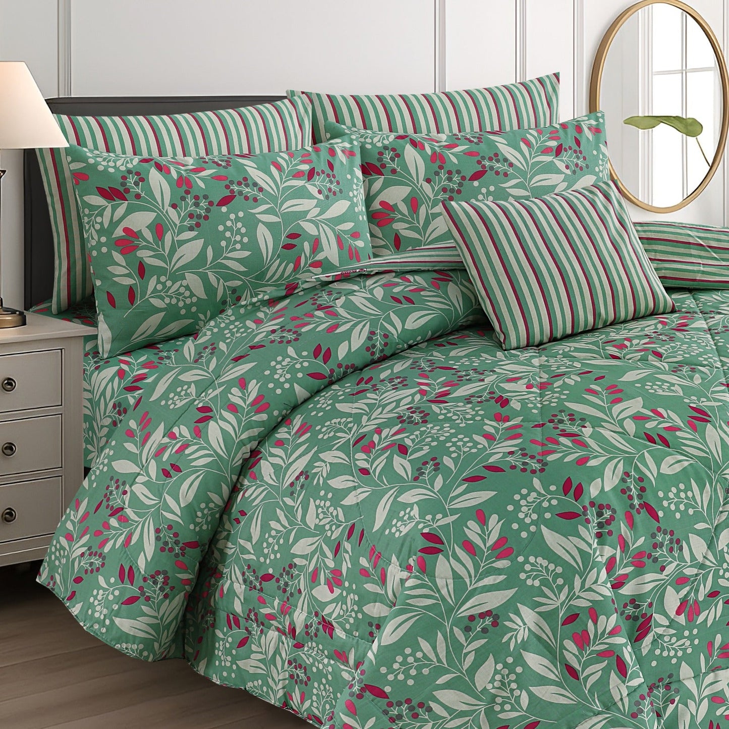 SKINNY COTTON COMFORTER SET-7PCS