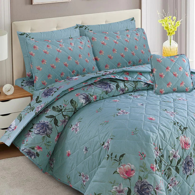 SKY LEAF COTTON COMFORTER SET-7PCS