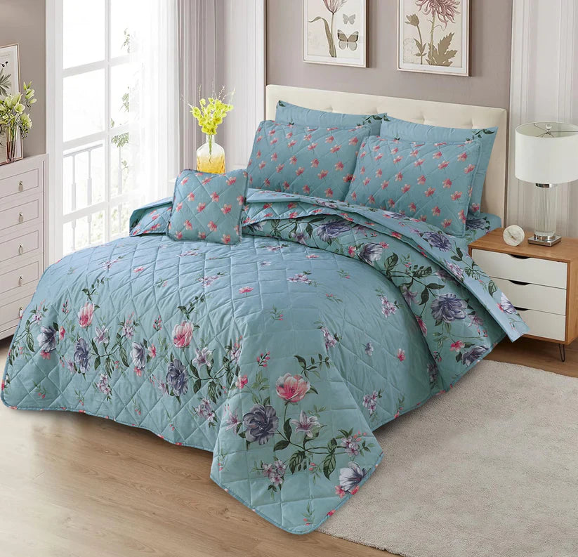 SKY LEAF COTTON COMFORTER SET-7PCS