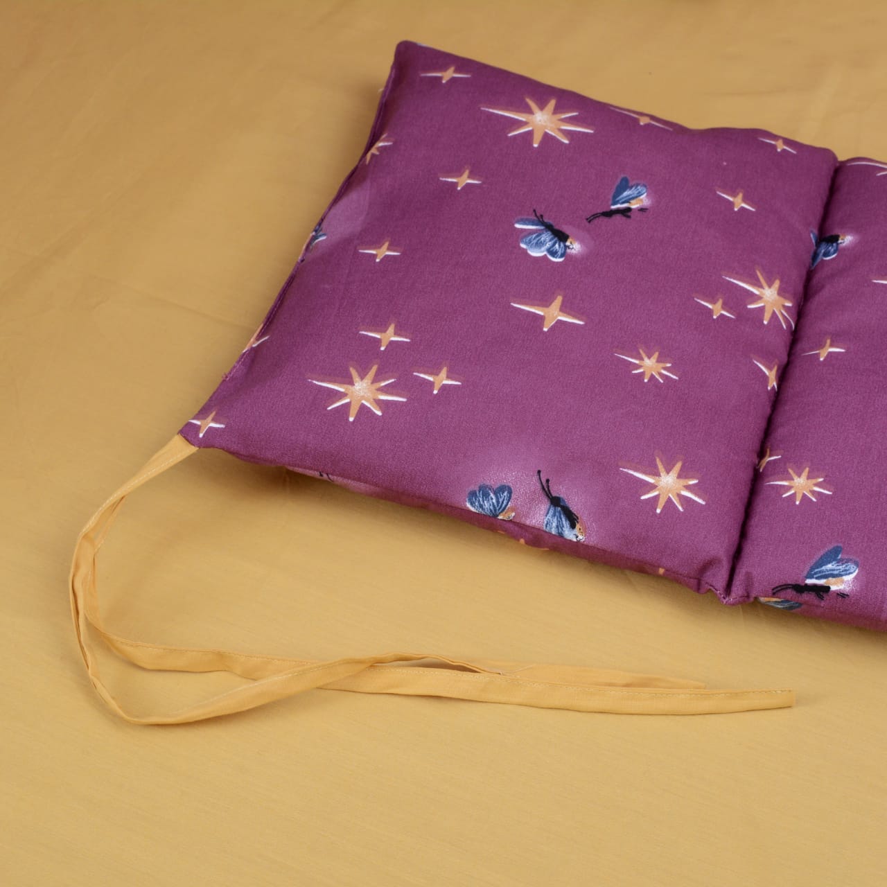 Printed Baby Cot Set-9 pcs-Golden Fireflies