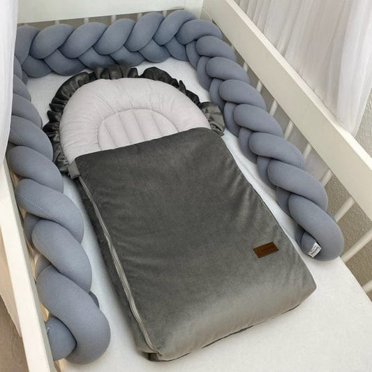 Velvet/Cotton Baby Carry Nest-Gray
