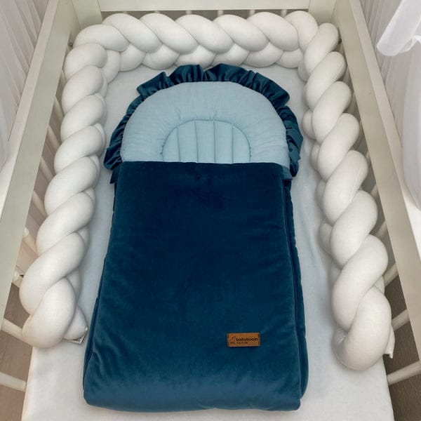 Velvet/Cotton Baby Carry Nest- Blue