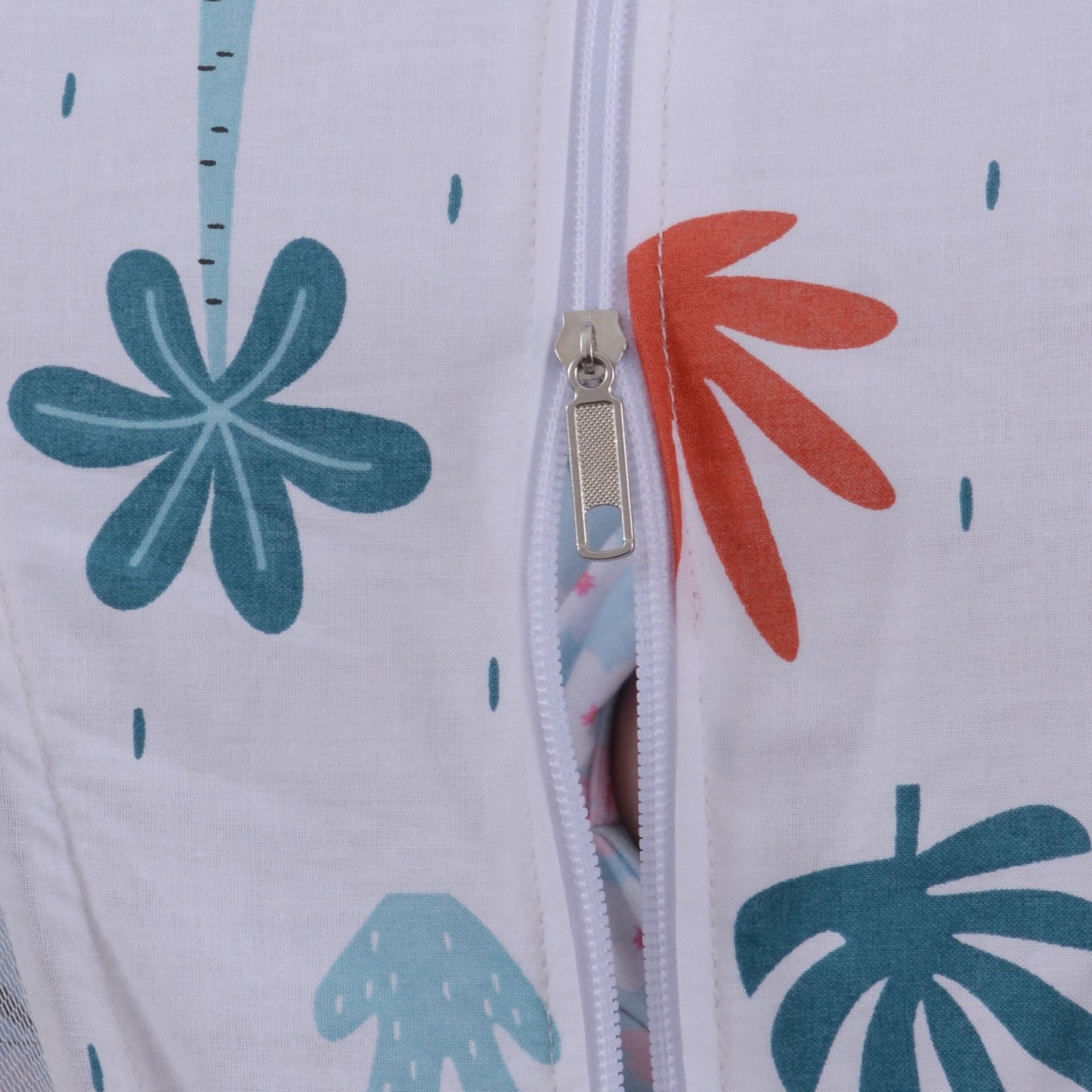 Printed Baby Mosquito Net with Pillow-White Trees